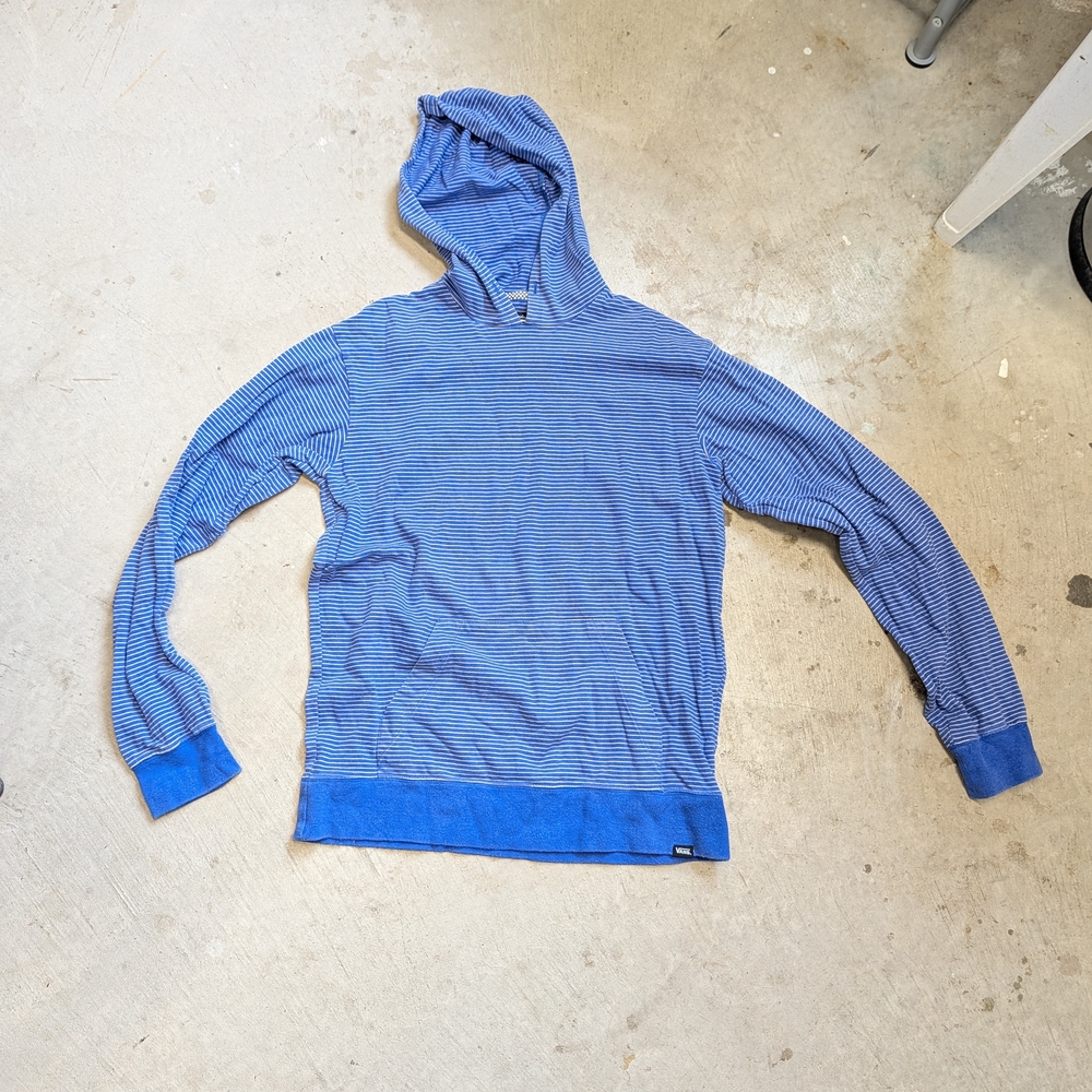 Boys Blue Striped Van's Hoodie